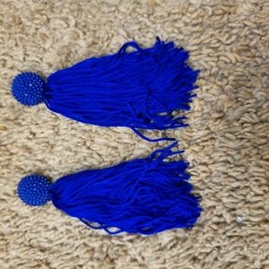 Blue dangle earrings